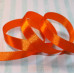 Атласная лента оранжевого цвета, длина 90 см, ширина 12 мм
