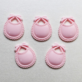 Кабошон рожевого кольору Слинявчик, 19х22 мм, 1 шт