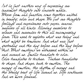 Трафарет Art Is от The Crafter's Workshop