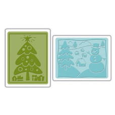 Папки для тиснення Christmas Set від Sizzix