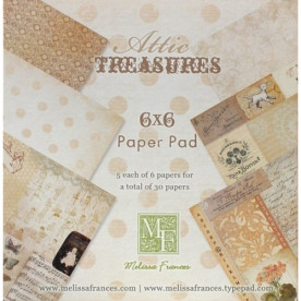 Набір паперу Attic Treasures 15х15см, 30 аркушів від Melissa Frances