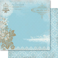 Папір для скрапбукінгу Blue Love 30х30 см від Ruby Rock-It