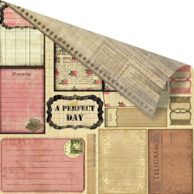 Папір для скрапбукінгу Bookplate 30х30 см від Prima