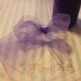 Декоративна сітка (фатин) фіолетового кольору від Falk, ширина 14 см, довжина 90 см