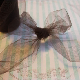 Декоративная сетка (фатин) коричневого цвета от Falk, ширина 14 см, длина 90 см