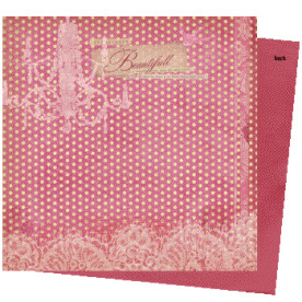 Двосторонній папір для скрапбукінгу 30х30 см Victoria: Printemps від 7gypsies