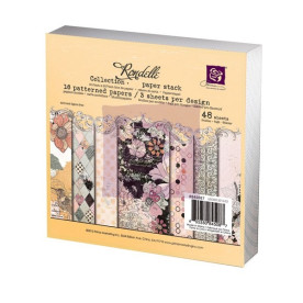 Набор односторонней бумаги Rondelle 16 листов 15х15 см от Prima