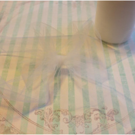 Декоративна сітка (фатин) білого кольору від Falk, ширина 14 см, довжина 90 см