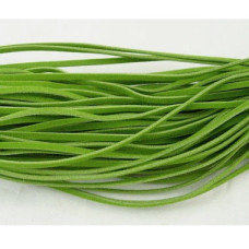 Замшевый шнур зеленого цвета, ширина 3 мм, длина 100 см