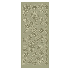Контурные наклейки золотого цвета Gold Spring, Dovecraft