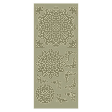 Контурні наклейки золотого кольору Gold 3d Medallions від Dovecraft
