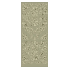 Контурні наклейки золотого кольору Gold Borders від Dovecraft