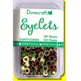 Набор люверсов в разных тонах от Dovecraft, 3 мм, 100 шт