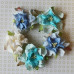 Набір квіток гарденії в блакитних тонах, 5 шт, 4 см