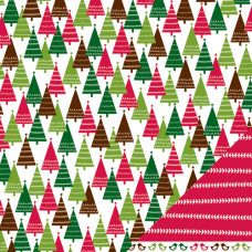 Двусторонняя бумага Trim the Tree, 30х30 см от Pebbles
