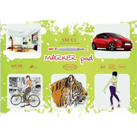 Склейка для маркеров А4, 100г/м2, 25л, Smiltainis
