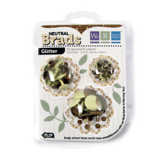 Брадси Basic Brads Glitter - Neutral від We R Memory Keepers