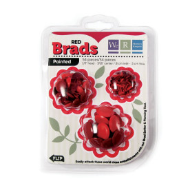 Брадси Basic Brads Painted - Red від We R Memory Keepers