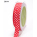 Стрічка GROSGRAIN / DOTS RED / WHITE від May Arts, 16 мм, 90 см