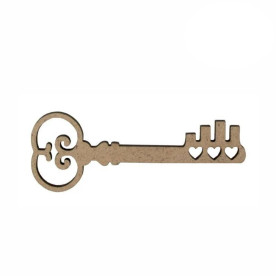 Заготовка Ключик Love 1, двп, 10х3,8см, 4шт, Rosa Talent