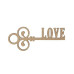 Заготовка Ключик Love 3, двп, 10х3,8см, 4шт, Rosa Talent