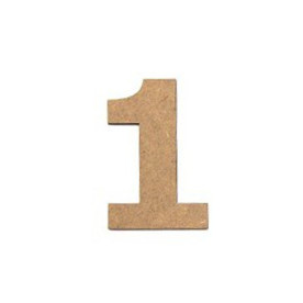 Заготовка, цифра 1, мдф, 10см, Rosa Talent, 1 шт
