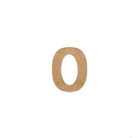 Заготовка, цифра 0, мдф, 10см, Rosa Talent