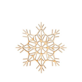 Заготовка, Сніжинка 4, фанера, д:10см, 4шт, Rosa Talent
