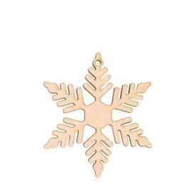 Заготовка Снежинка 9, фанера, д: 8см, 4шт, Rosa Talent