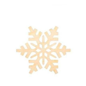 Заготовка, Снежинка 10, фанера, Д:8см, 4шт, Rosa Talent