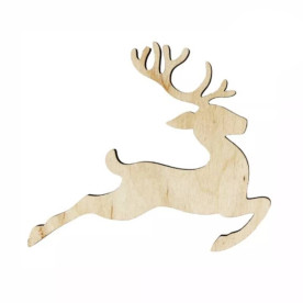 Заготовка Олень лісовий, фанера, 11,0х10,0см, 4шт, Rosa Talent