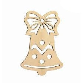 Заготовка, Праздничный колокольчик 2, фанера, 6,6х10см, 4шт, Rosa Talent