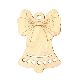 Заготовка, Дзвоник святковий 3, фанера, 6,7х4шт, Rosa Talent