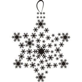 Акриловый штамп Звездочка 3,5х2,5 см