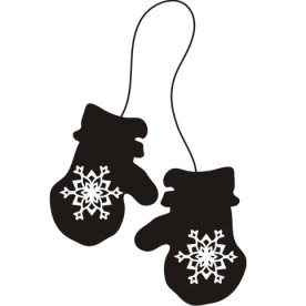 Акриловий штамп Рукавиці 4,1х2,6 см