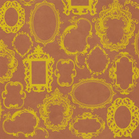 Двосторонній аркуш паперу 30x30 см Frame Wallpaper Yellow Ink від Hambly