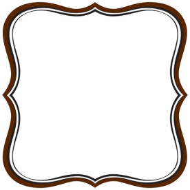 Фігурна папір для скрапбукінгу 30х30 см Brown Die Cut Label від Jenni Bowlin