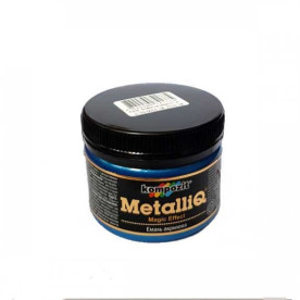 Эмаль акриловая MetalliQ Kompozit, голубое сияние, 0,1 кг, Art Kompozit