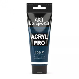 Краска художественная, 75 мл Туба, 409 сине-зеленый, Art Kompozit