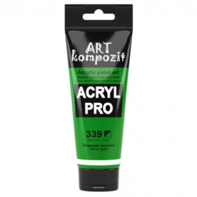 Краска художественная, 75 мл Туба, 339 зеленый светлый, Art Kompozit