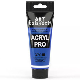 Фарба художня, 75 мл Туба, 370 кобальт синій світлий, Art Kompozit