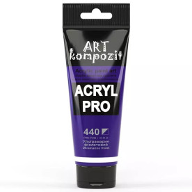 Фарба художня, 75 мл Туба, 440 ультрамарин фіолетовий, Art Kompozit