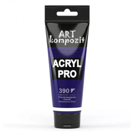 Фарба художня, 75 мл Туба, 390 ультрамарин синій, Art Kompozit