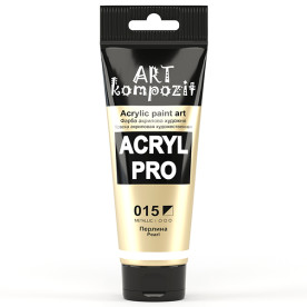 Краска художественная (015 жемчужина, 75 мл туба) Металлик, ART Kompozit