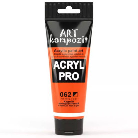Краска художественная, 0,075 л Туба, 062 кадмий оранжевый, Art Kompozit