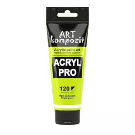 Краска художественная, 75 мл Туба, 120 яро-зеленый, Art Kompozit
