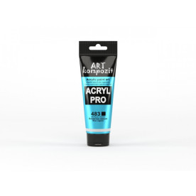 Краска художественная (483 голубая лагуна, 75 мл туба) Металлик, ART Kompozit