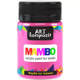 Краска по ткани, Mambo, 50 мл, 56 розовый персик, Art Kompozit
