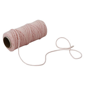 Шпагат хлопчатобумажный, пудра, 5 м, толщина 2-3 мм