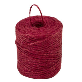 Шпагат джутовый, красный, 5 м